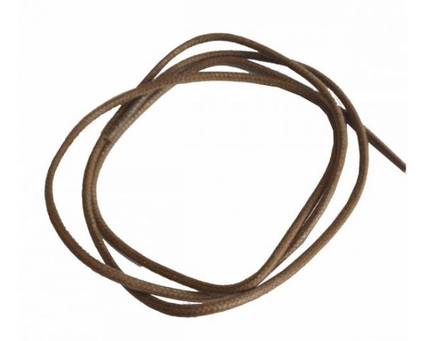 Shoe lace waxed round thin camel