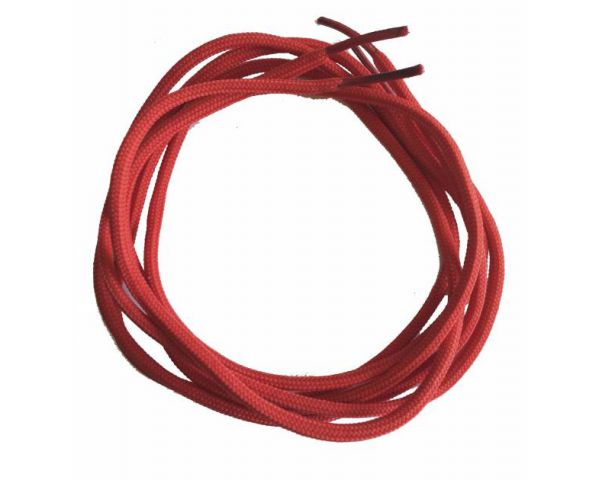 Shoe lace round thin red