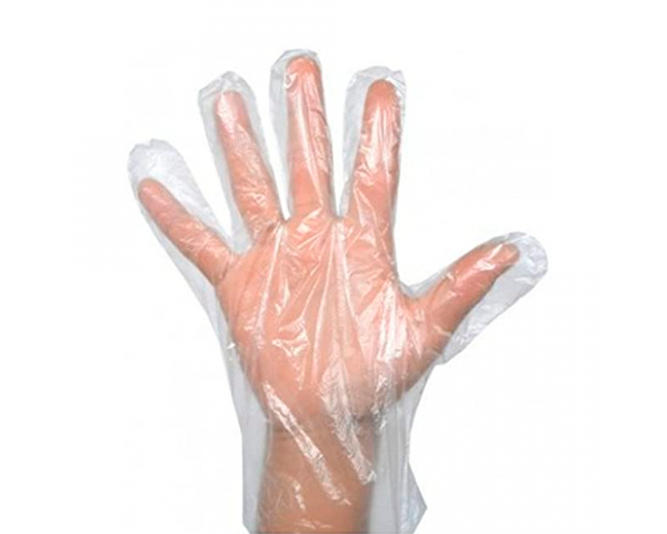 Plastic disposal gloves. 500 units